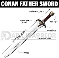 Vista 4 de Hecho a mano Conan La Espada del Padre Bárbaro Conan La Espada Atlante Bárbara Real Conan El Padre Bárbaro Espada Conan Espada Atlante Espada Conan