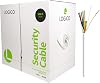 LOGICO Best 500ft 186 Shielded CCA Security Alarm Control Wire Stranded PVC Jacket White