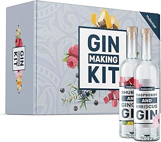 Gin Making Kit - Make Your Own Pink Gin, Raspberry & More - Gifts For Her Idea for Birthday or Christmas - Craft Kits By Makester