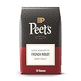 Peet's Coffee, Dark Roast Whole Bean Coffee, 100% Arabica Coffee - French Roast 18 Ounce Bag French Roast 18 Ounce (Pack of 1)
