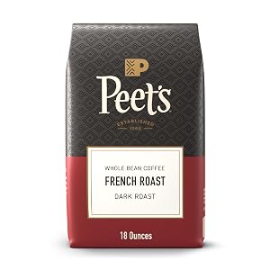 Peets Coffee Dark Roast Whole Bean Coffee 100 Arabica Coffee - French Roast 18 Ounce Bag