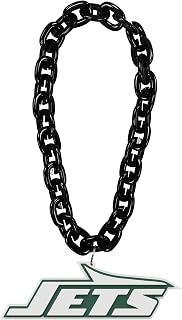 aminco New York Jets - Cadena para fanáticos de la NFL, color negro, Plástico, No es una piedra preciosa