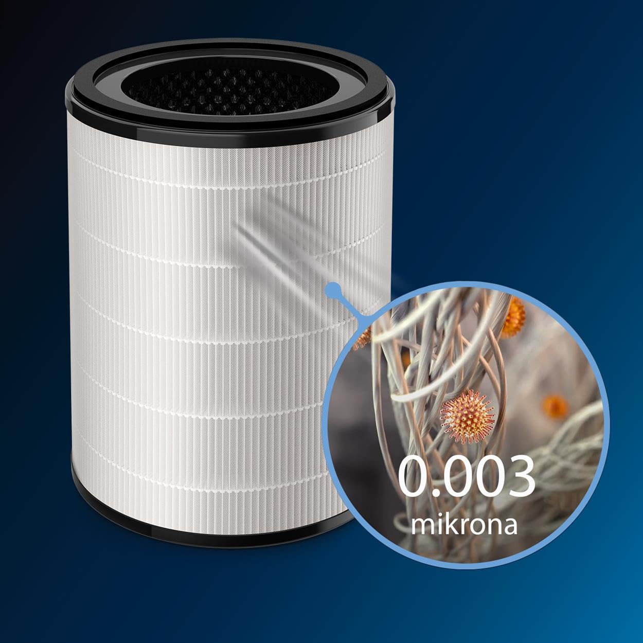 Philips Filtr z Serii 3 Nano Protect, Aktywny Węgiel, Okres Użytkowania 36 miesięcy, Kompatybilny z AC2939, Ochrona przed pyłkami, kurzem, sierścią zwierząt i oparami, Pomieszczenia do 98 m² FY2180/30