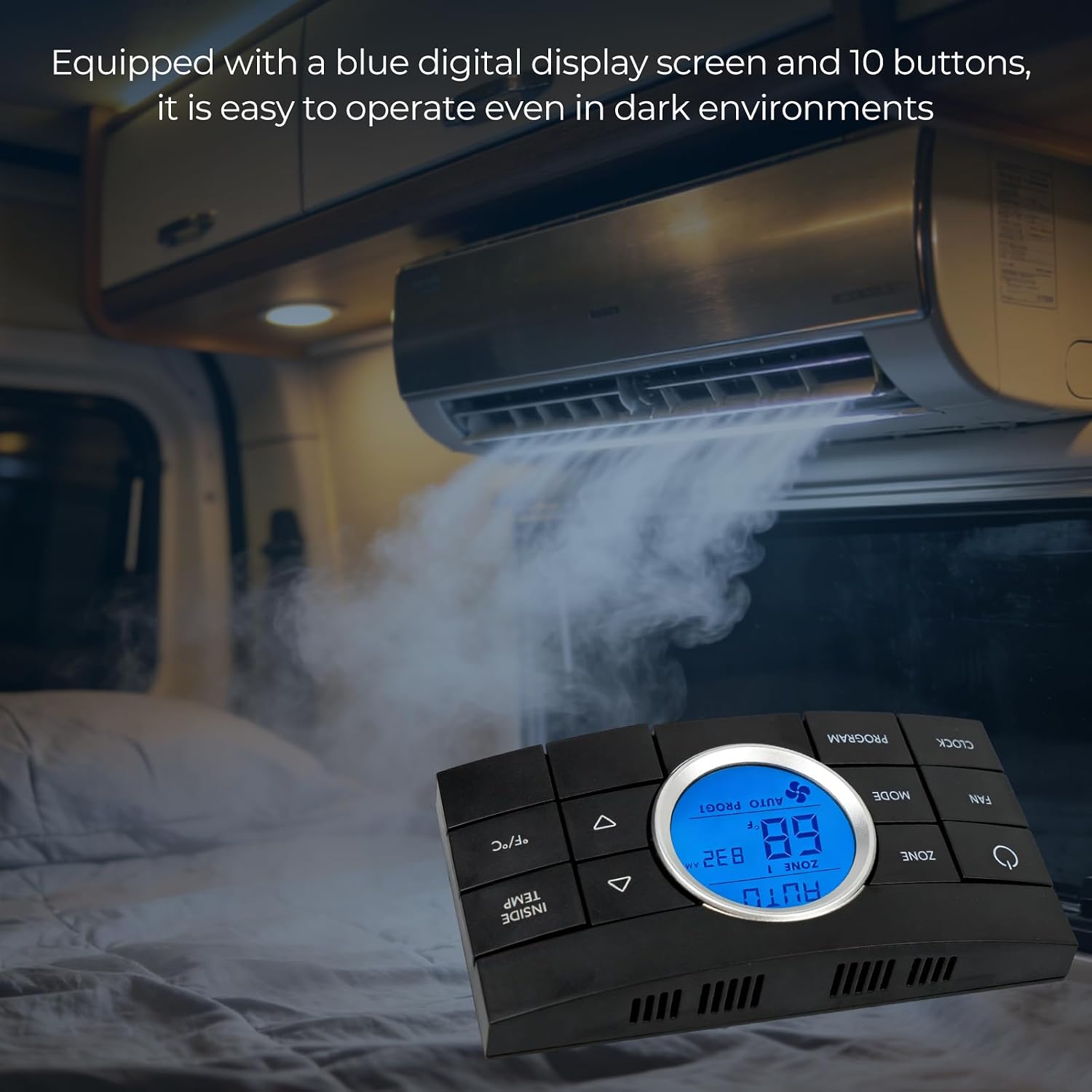 RV Thermostat Multi-Zone Comfort Control Center Compatible with Dometic CCC2 for A/C Series 579 595 6308 520 Replace 3314082.000 10-Button