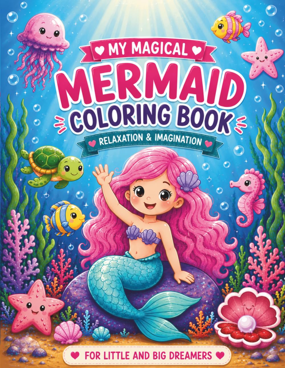 MY MAGICAL MERMAID COLORING BOOK: RELAXATION & IMAGINATION