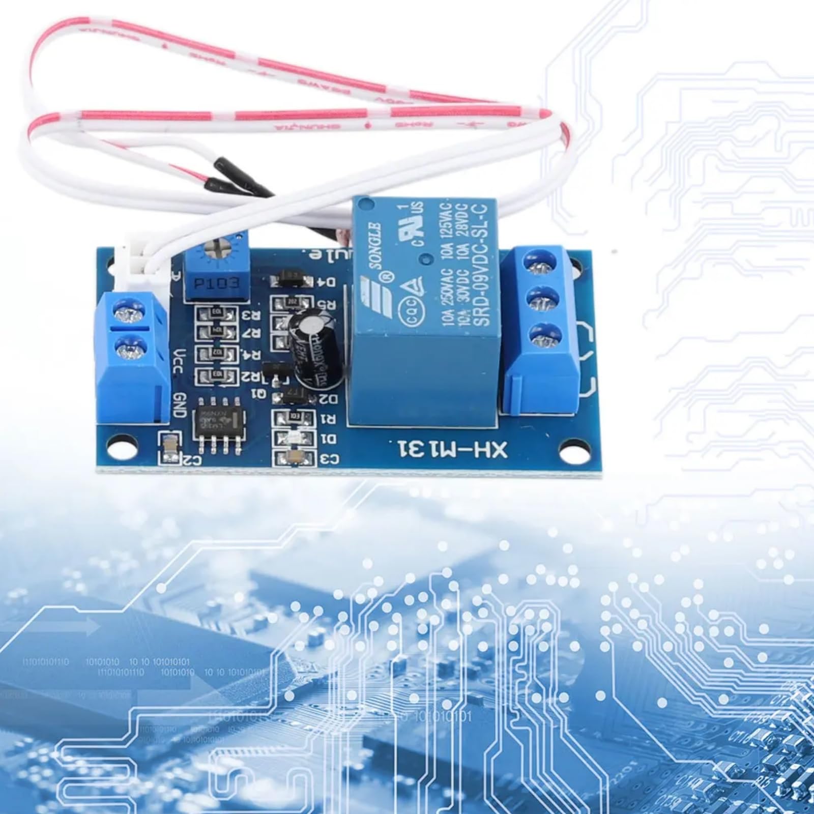 ARCELI Sensore di rilevamento del modulo relè a fotoresistenza 12V Interruttore di controllo della luce XH-M13