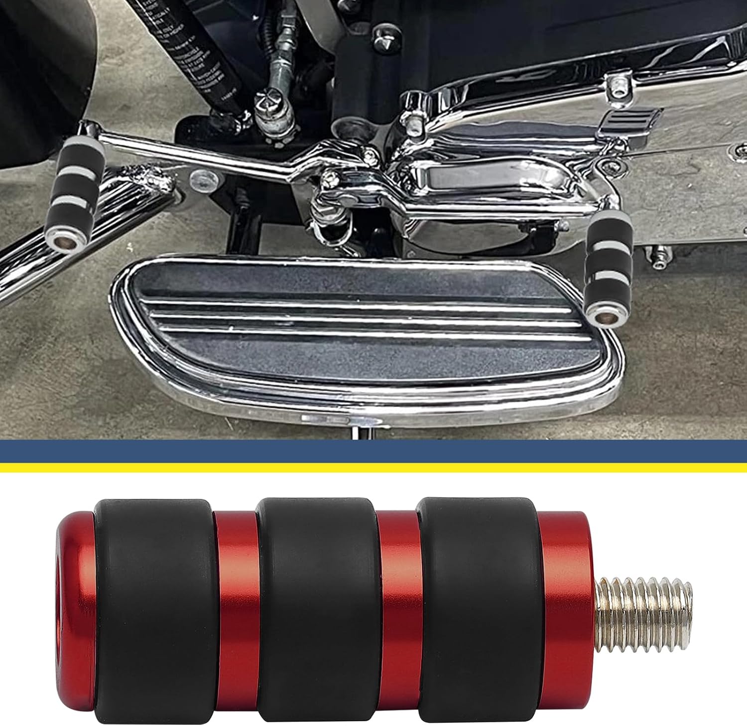 Shifter Peg Gear Shift Lever Foot Peg Fit For Harley Touring Road King Road Glide Street Glide Electra Glide Dyna Softail Sportster 883 (Black)