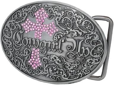 Cross Belt Buckle Pink 