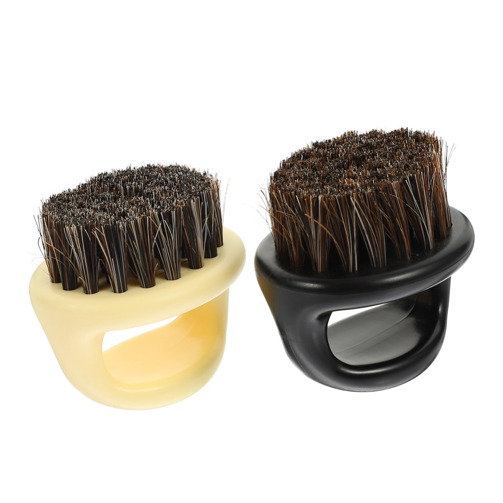 Healeved 2 Piezas Peine Para Barba De Hombre Cepillo De Pelo Para Hombres Cepillo De Pelo De Bolsillo Fregadora De Limpieza Cepillo De Jabalí Para Cabello Fino Cepillo Alisador De Barba Abs