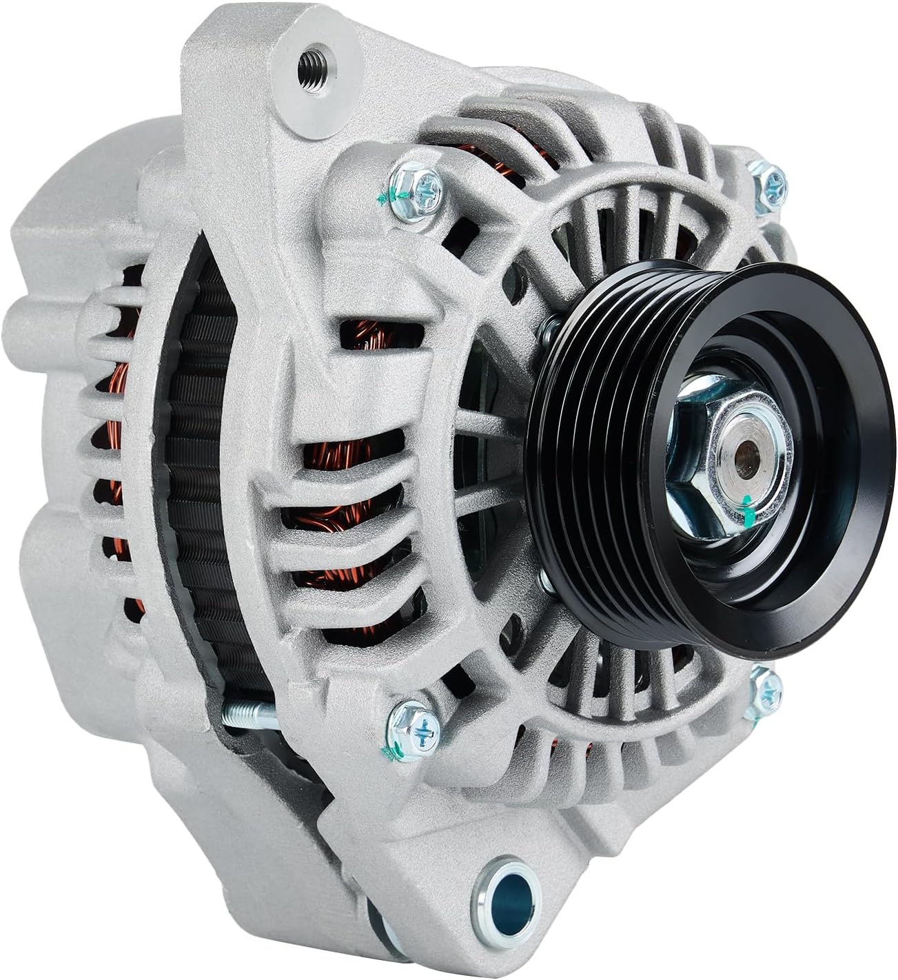 SANKAKU Alternator Compatible with Honda Civic 1.7L L4 2001-2005, with Acura EL 1.7L L4 2001-2005, Replace A5TA7091 31100-PLM-A01 13893, 70Amp 8-Groove Pulley CCW