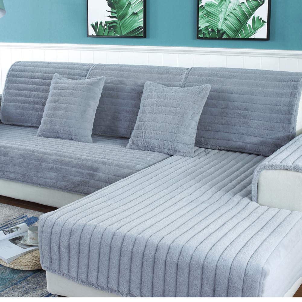 Housse de canapé peluche MSM épaisse et isolante thermique pour l'hiver