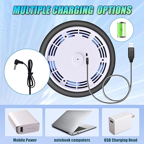 Miniatura 5 de Hover - Juego de balón de fútbol con 2 objetivos, fútbol de potencia aérea LED recargable, juguete flotante para interiores y exteriores, regalos de