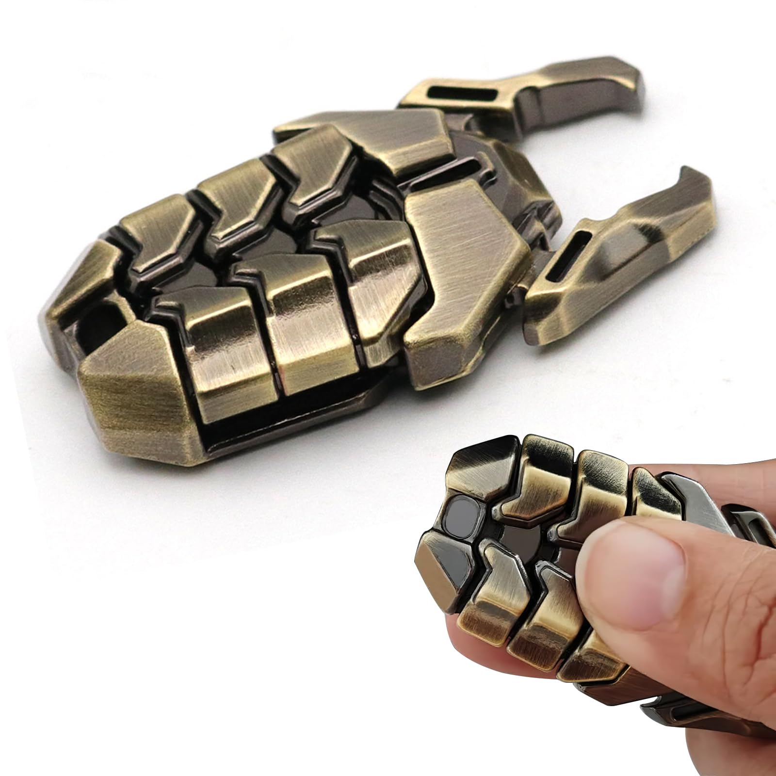 Metallo scarafaggi pushcard giocattoli, Fidget Slider Toy, EDC Giocattoli in Metallo per Adulti, Giochi Alle Dita, Giocattoli Sensoriali per Autismo e ADHD, Regali per Amici e Famiglia