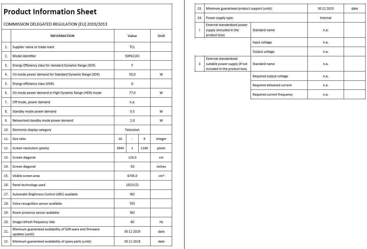 TCL 50P611, Smart Android Tv 50 pollici, 4K HDR, Ultra HD (Micro dimming PRO, Dolby Audio, T-Cast) TCL 50P611, Smart Android Tv 50 pollici, 4K HDR, Ultra HD (Micro dimming PRO, Dolby Audio, T-Cast)