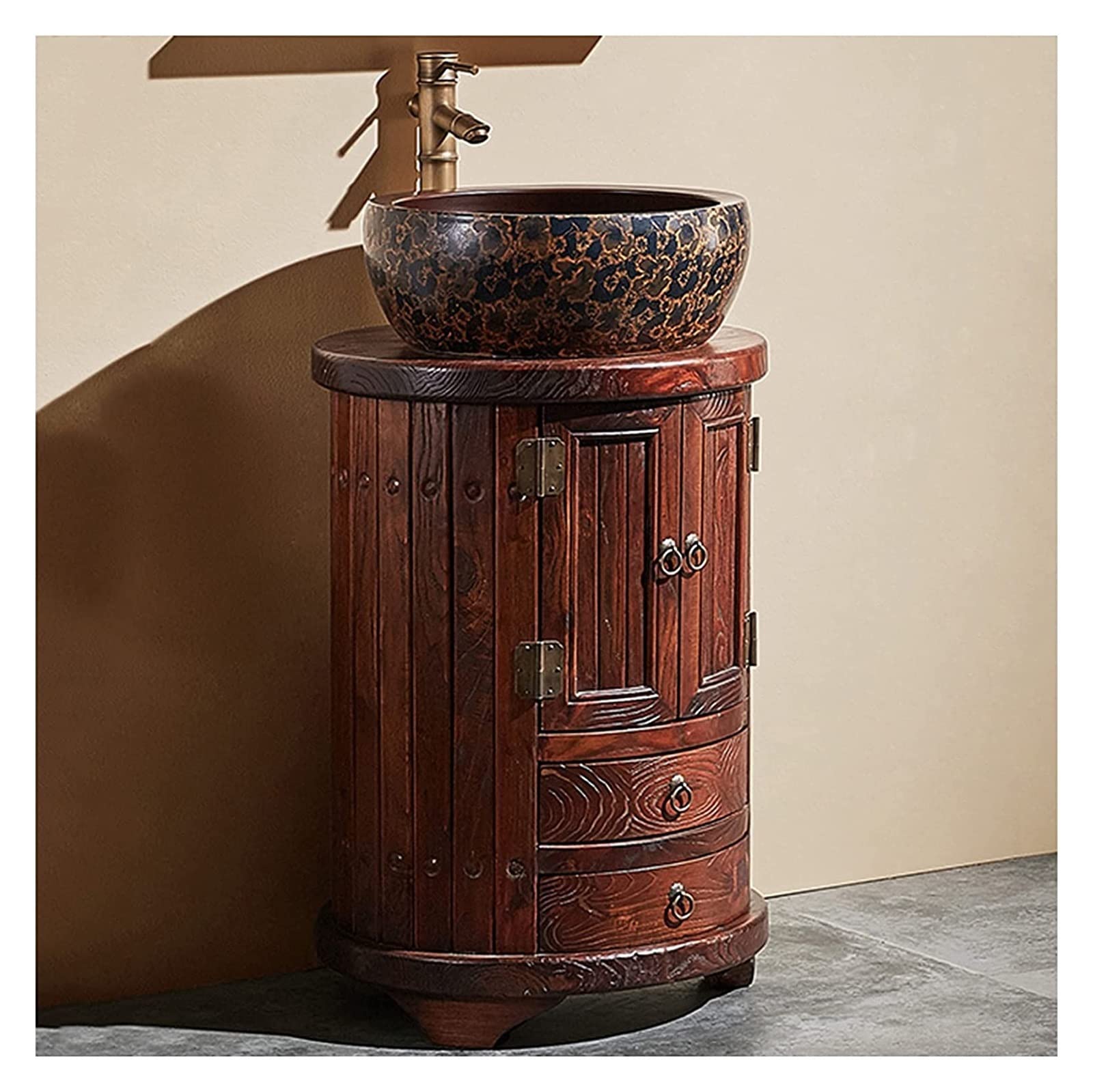 Vessel Sink Bathroom Vanity Rustic Furniture