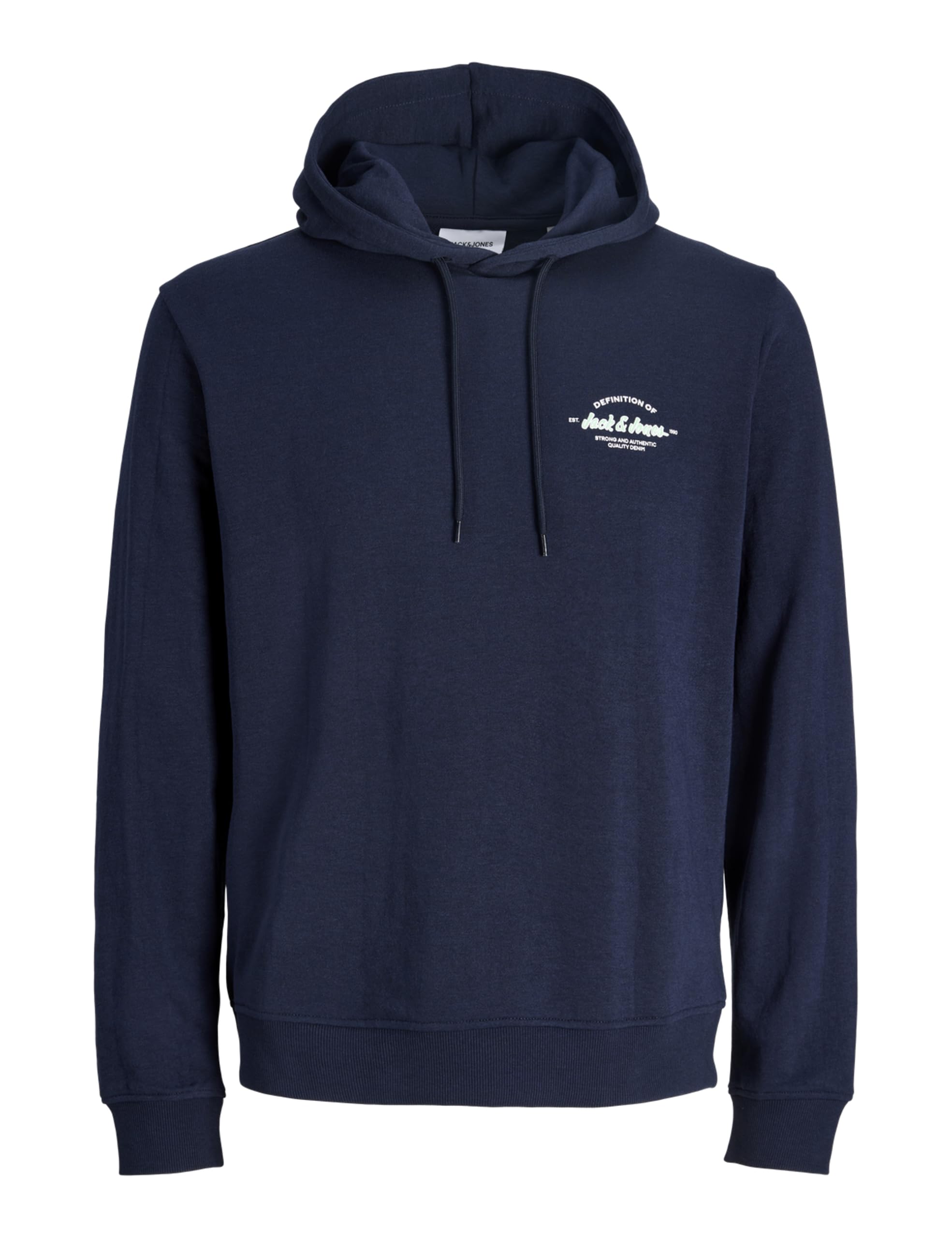 JACK & JONES Men's Jjbrandon Sweat Hood Pls Hoodie, Navy, 5XL