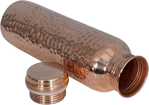 Vista 29 de Copper Bottle - Botella de agua de cobre puro de 34 onzas, a prueba de fugas (34 onzas)