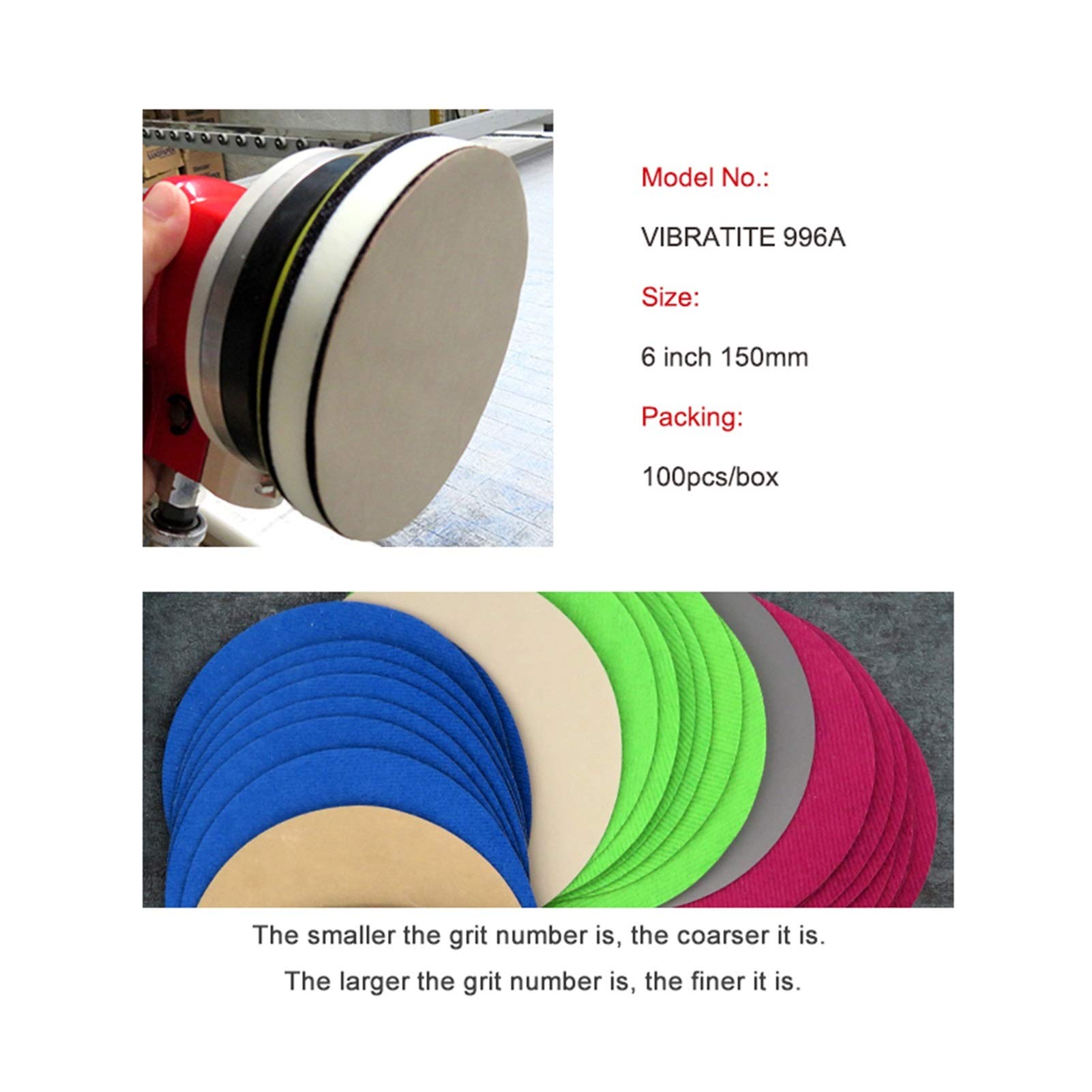 Papel de lija de lijadora 50 unids 6 pulgadas 150 mm impermeable papel de lija gancho y lodo discos de lijado silicona carburo 60 a 10000 lijado y pulido de lijado (Grit : 240)