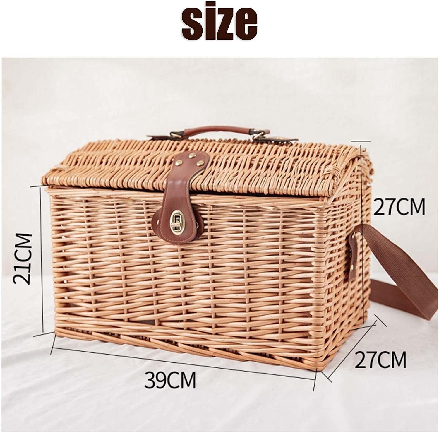 Piknikowy Kosz Willow Hamper Zestawy Koszyków Z Naczyniami Sztućce Idealne Na Piknik Ręcznie Robione Z Wyściółką Zmywalną Kosz Piknikowy Na Kemping