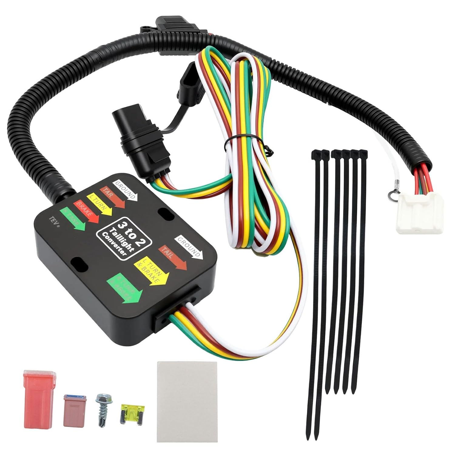 4-Pin Vehicle-Side Custom Trailer Wiring Harness Fit for 2023 2024 2025 Pilot Replace for 56519