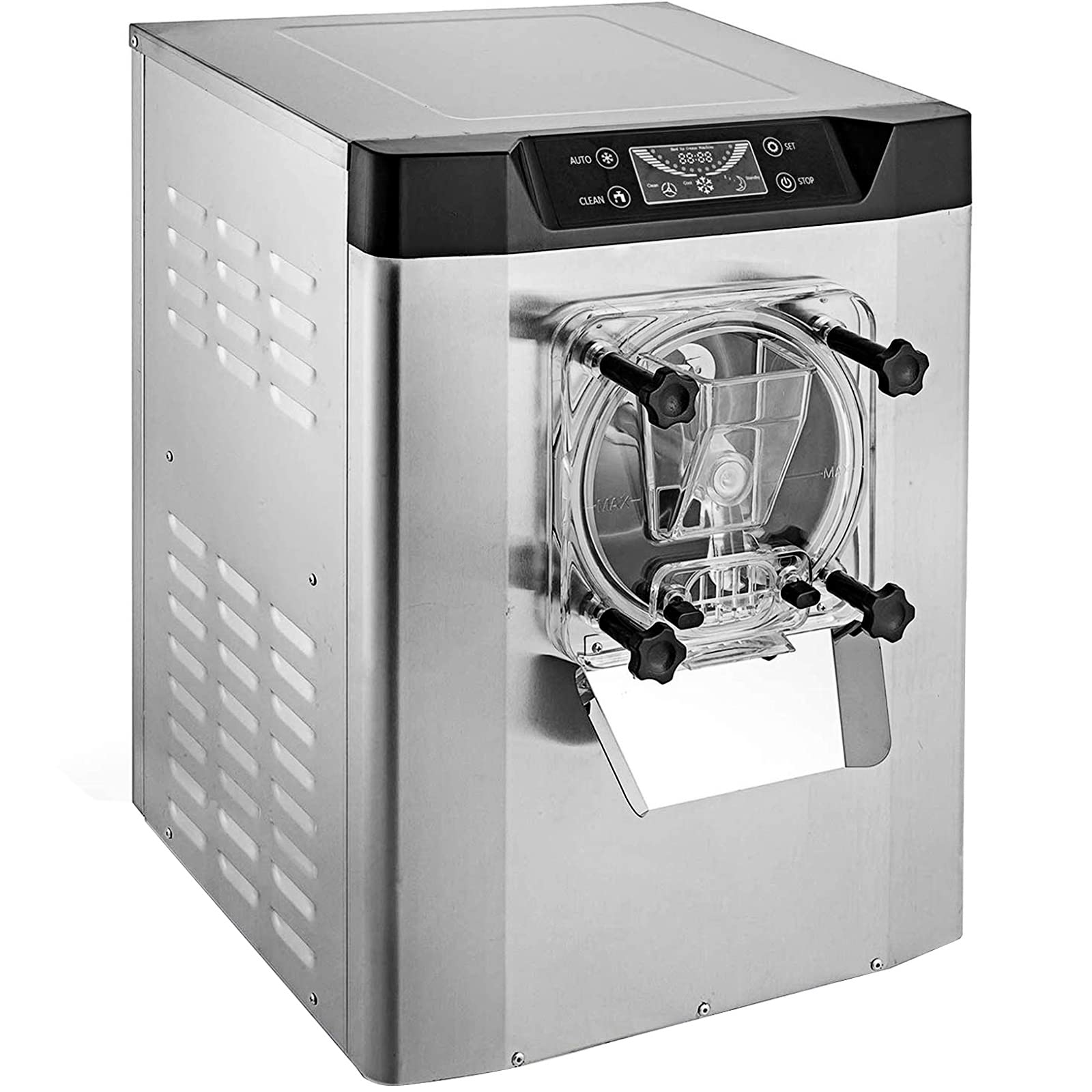 VEVOR Macchina per Icecream Duro Commerciale in Acciaio Inox 1400W Macchina per Gelato Duro Uso Commerciale 16-20 L/H, Macchina per Icecream Velocità 3000 giri/min ca. da Ristorante Hotel Albergo