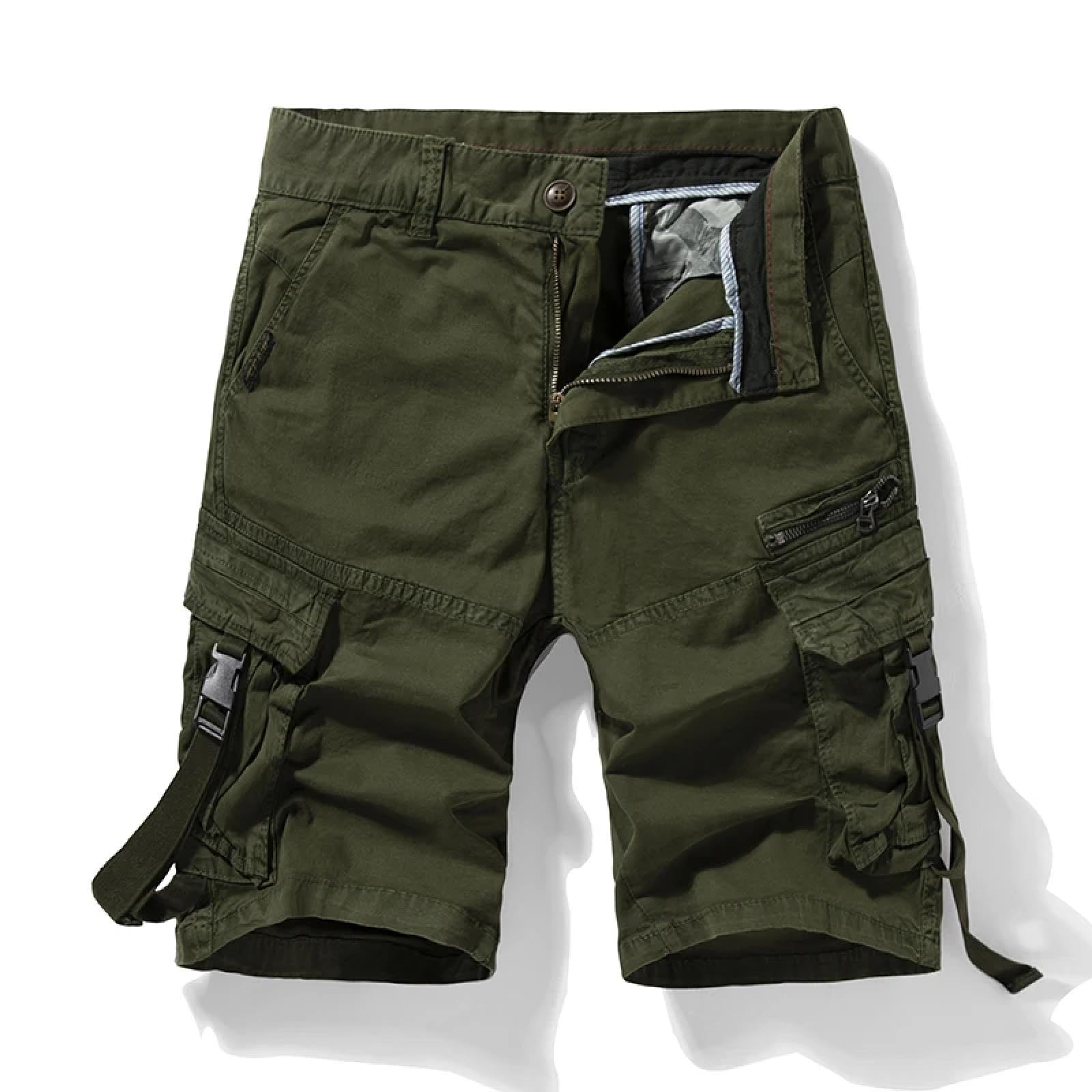 Pantaloncini Uomo Cargo Tasche Activewear All'aperto Corsa Casual Estate Uomo Pantaloncini Cargo
