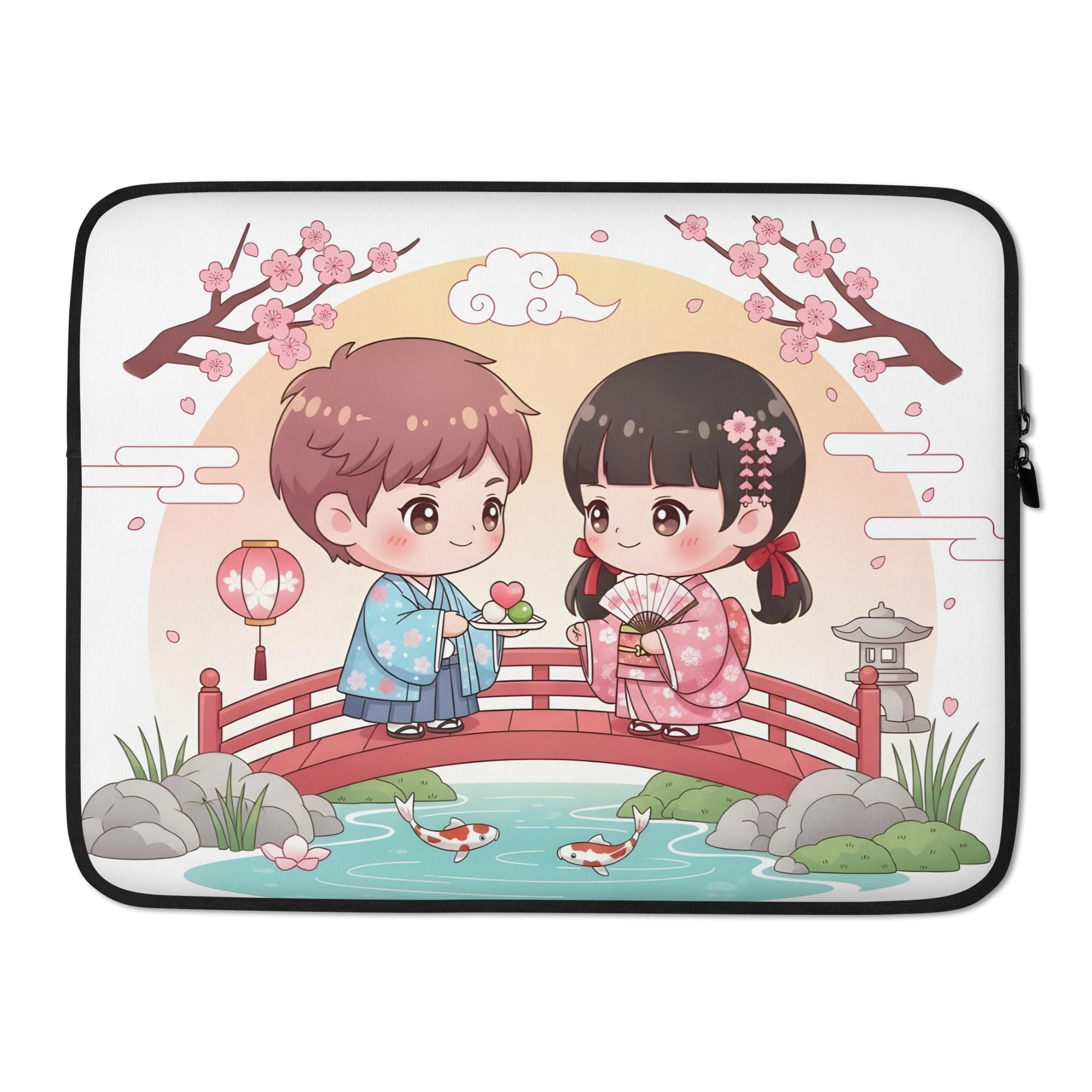 Funda para portátil 15 pulgadas kawaii de estilo japonés para ir a clase 5