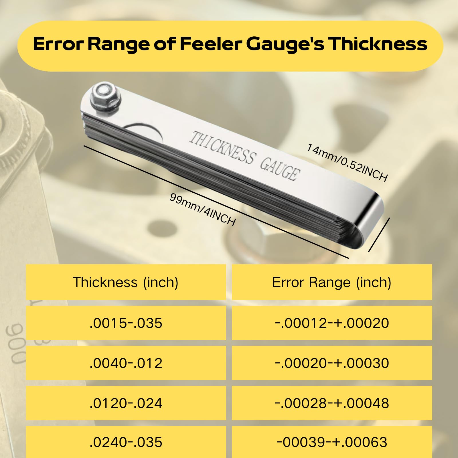 Ceinueia Feeler Gauge Set - Precision Measurement -5