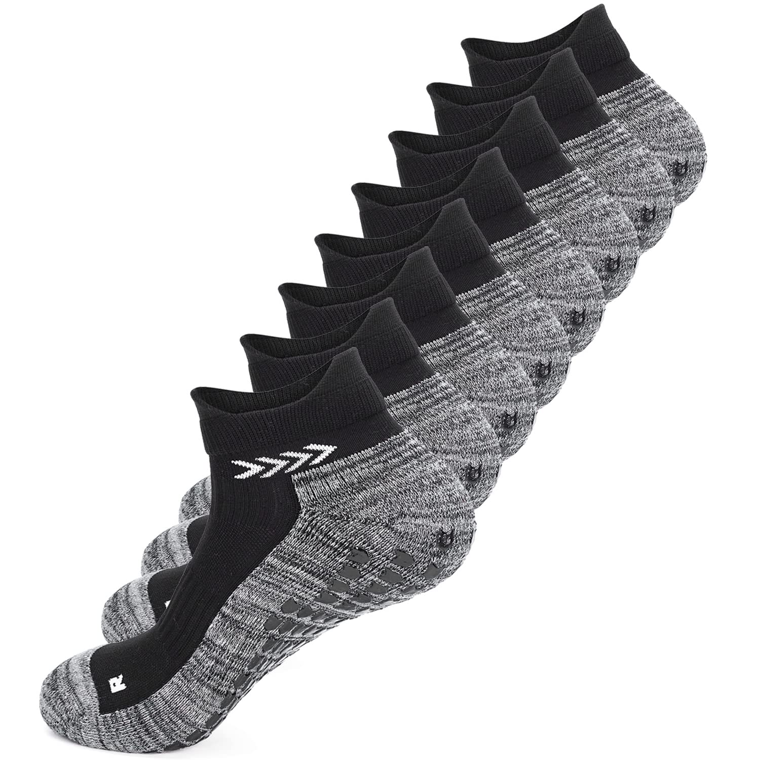 Calzino sportivo antiscivolo per uomo donna, calzino sportivo da calcio antiscivolo con impugnatura, Calza pantofola antiscivolo