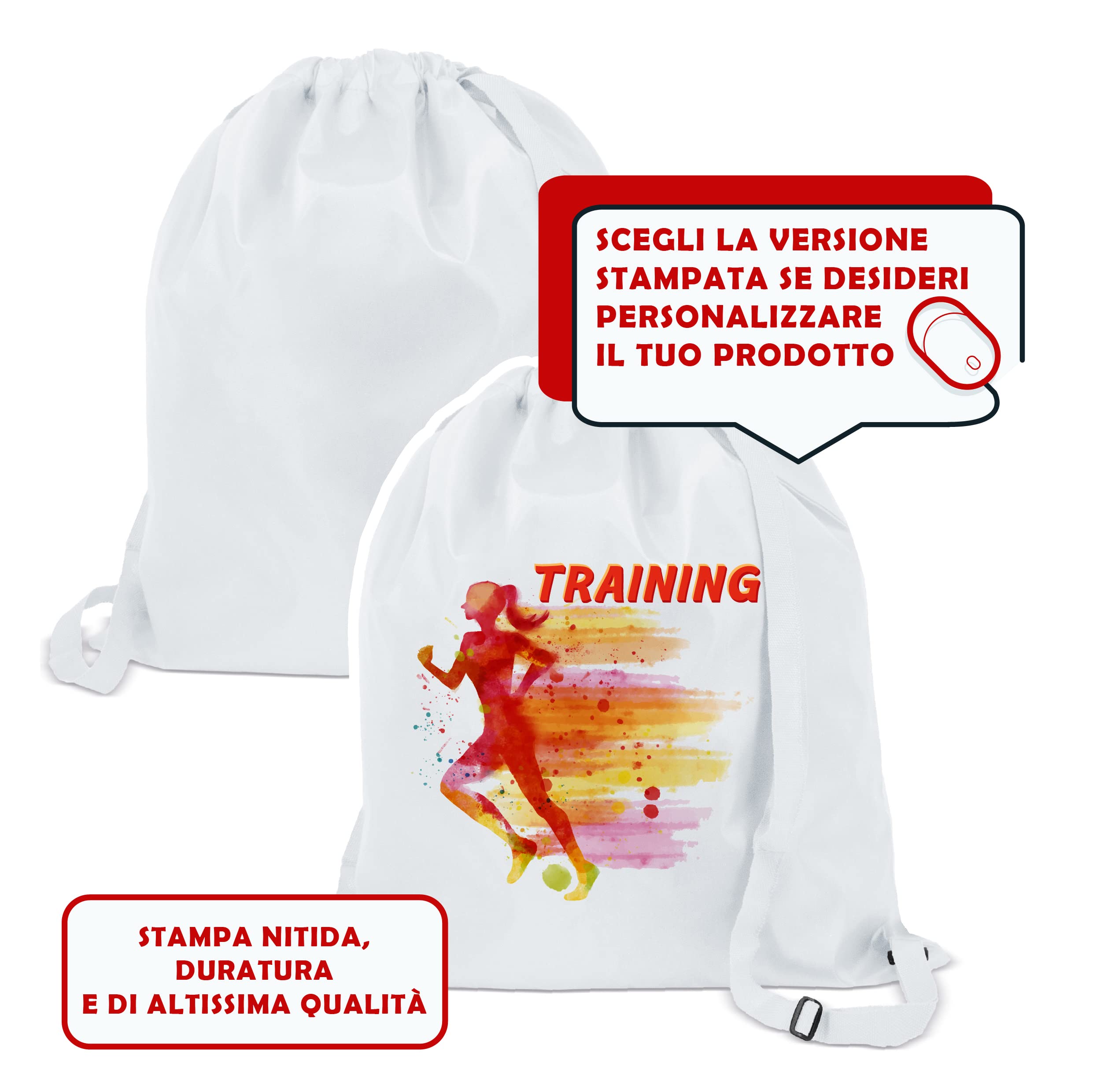 50 Sacchi Borsa Zaino XL Blu Non Stampato cm 44x50
