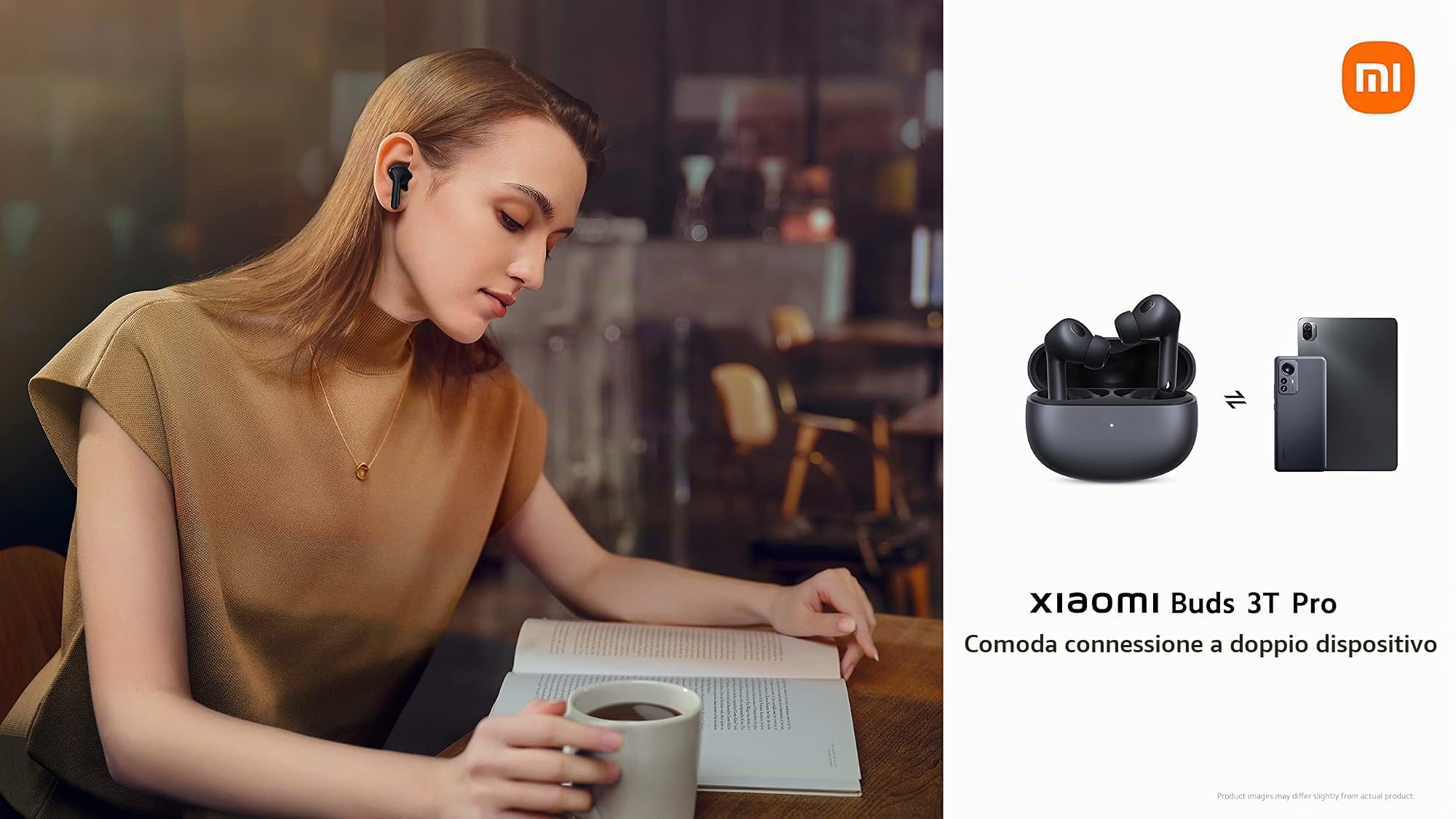 XIAOMI Buds 3T Pro (Gloss White) Con Cavo USB-C 1m, Connessione Bluetooth 5.2, Cancellazione Del Rumore Fino A 40dB, Ricarica Wireless, Resistente A Polvere E Acqua, Versione Italiana