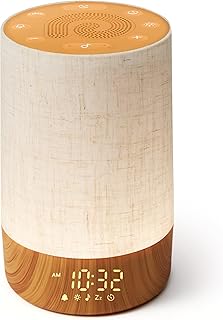 Dreamegg Tageslichtwecker mit Favorite-Taste, Lichtwecker mit 29 Klängen, Dimmbar Nachttischlampe mit Warmem und Kühlem Licht, Timer, Snooze, Ideal für Schlafzimmer, Erwachsene, Kinder, Neuheit 2026