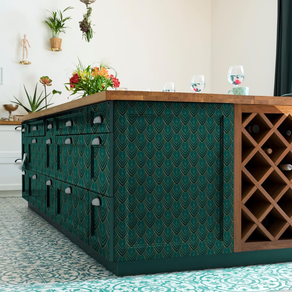 kina Pellicola Adesiva Mobili Casa Cucina Bagno Modello RA0162 60x300 cm | Materiale PVC, Impermeabile, Protezione Antigraffio, Decorazione, Senza Bolle, Facile Applicazione, Made in Italy