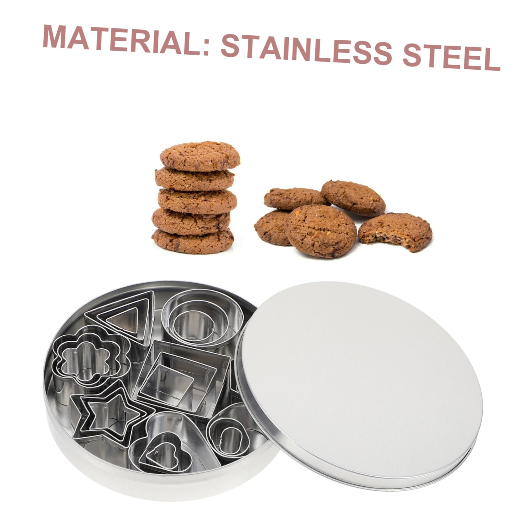 OUNONA Set 8 Formine Per Biscotti Halloween - Acciaio Inox 304, Stampini Per Tema Pipistrello E Zucca, Utensili Fai Da Te - 2