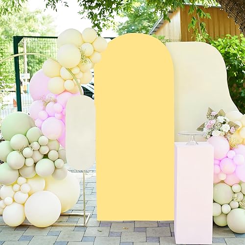 Miniatura 5 de Cubierta de arco de boda para decoración de boda, ceremonia de cumpleaños, fiesta de cumpleaños, baby shower (6 pies, azul)