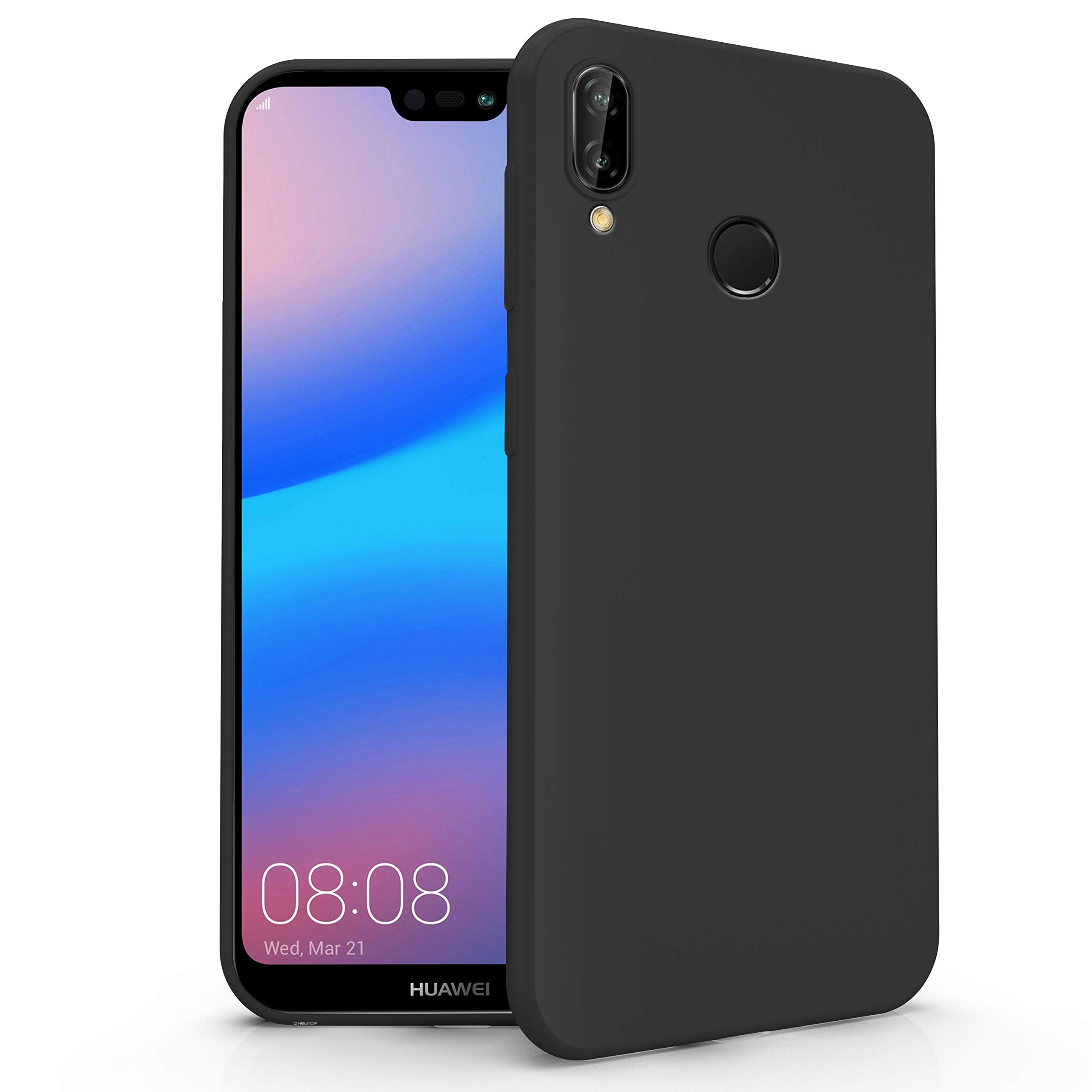 N NEWTOP Cover In TPU Morbida E Sottile Per Huawei Mate 20 Lite - Custodia Posteriore Flessibile Antiurto, Effetto Slim, Colore Nero - 4