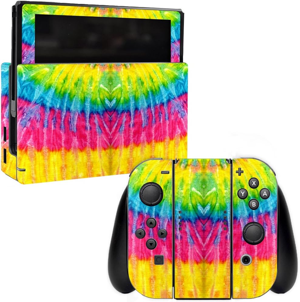 MightySkins Skin Compatible with Nintendo Switch - Tie Dye 2 | Protective, Durable, and Unique Vinyl Decal wrap Cover | Easy to Apply, Remove, and Change Styles | Made in The USA
