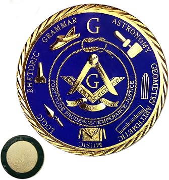Master Mason Masonic Car Emblem Freemason Blue Lodge Auto Decal