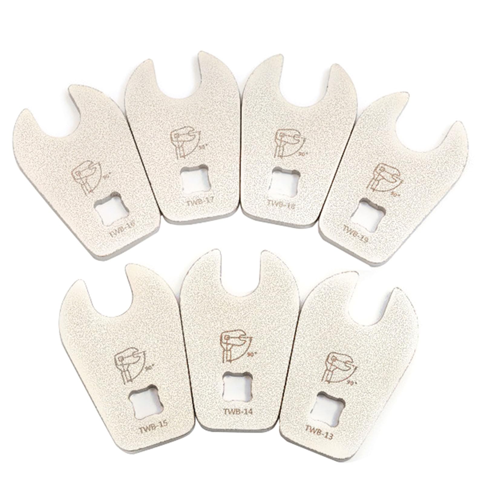 Crowfoot Clé à fourche 3/8" Pied d'oie 13 mm-19 mm Clé à Systermes de Frein Clé