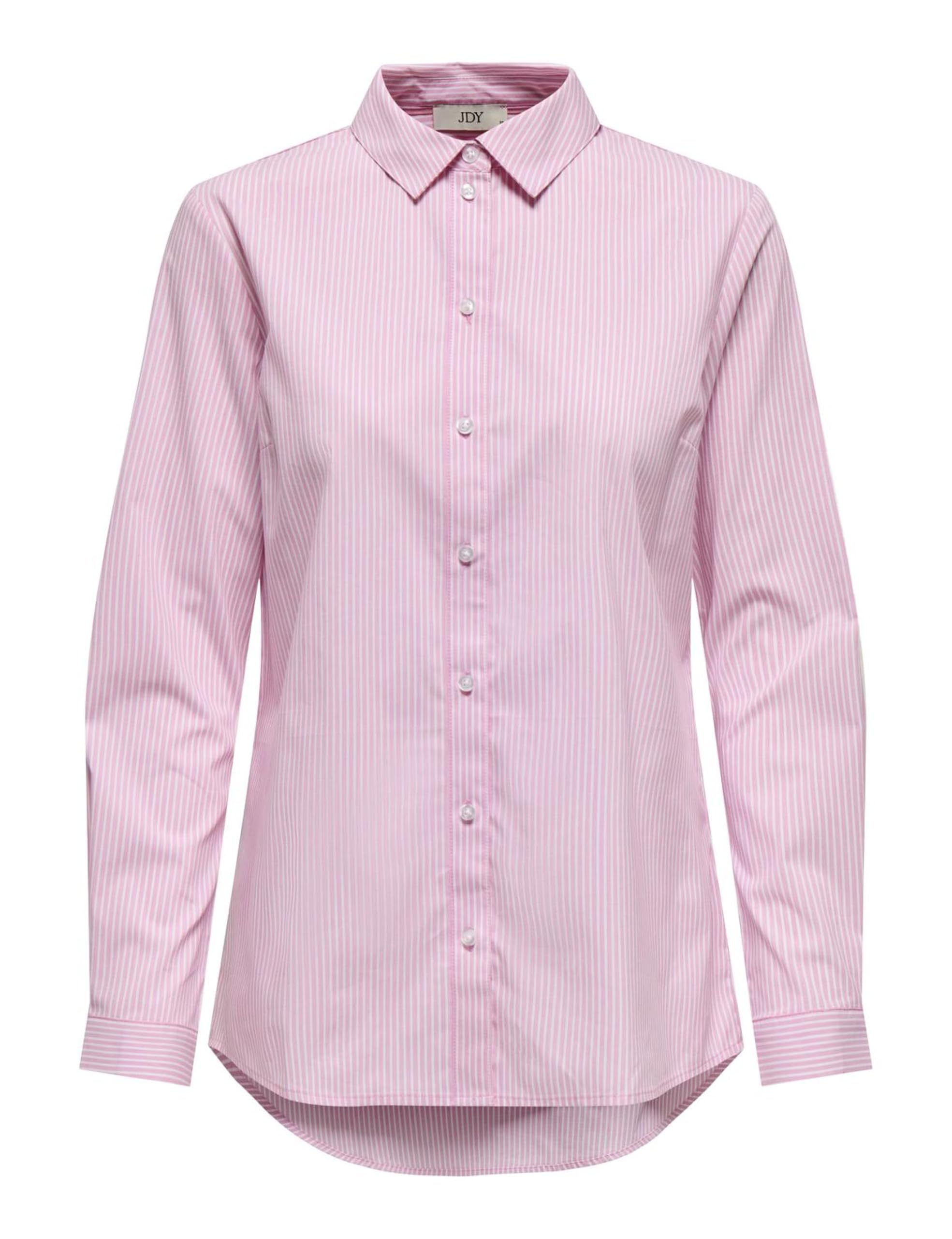 JdY Women's Jdymio L/S Shirt WVN Noos Shocking Pink 40