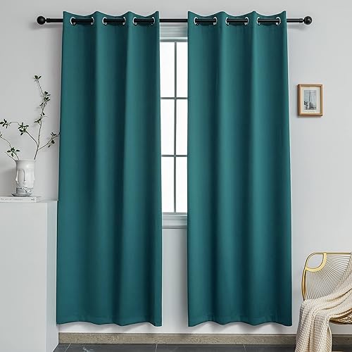 Miniatura 12 de YGO Cortinas opacas lilas para oscurecer la habitación de las niñas, con aislamiento térmico, paneles de cortina para sala de estar, para