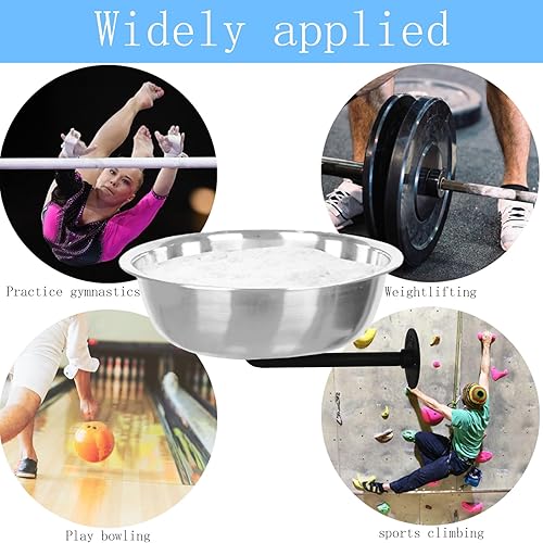 Miniatura 5 de Soporte de tiza para gimnasio, cuenco de tiza de gimnasio, recipiente de tiza adecuado para escalada en roca, levantamiento de pesas y varios