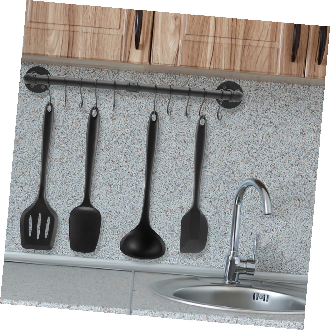 Cabilock Muraux En Métal Pour Casseroles Et Poêles Support Industriel Pour Ustensiles De Cuisine Facile À Installer