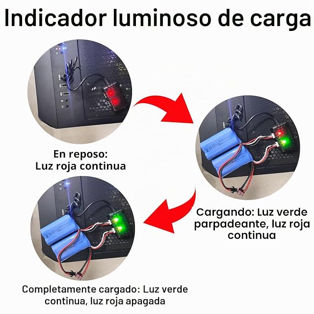 Foto 6 de 7 de Tosiicop Cargador de batería Lipo de 7,4 V