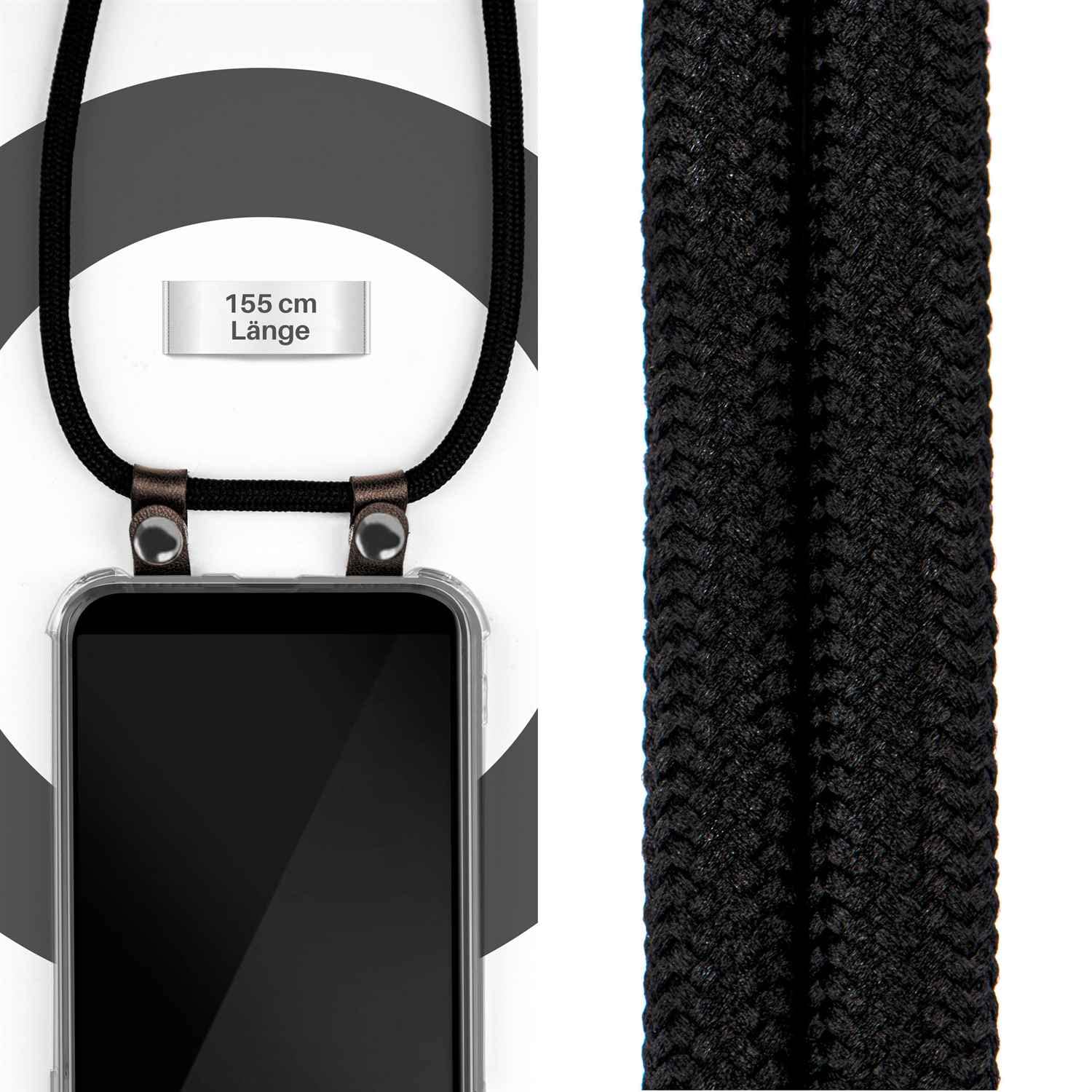 Handykette Schwarz + Hülle Für Huawei P30 Lite Schutzhülle