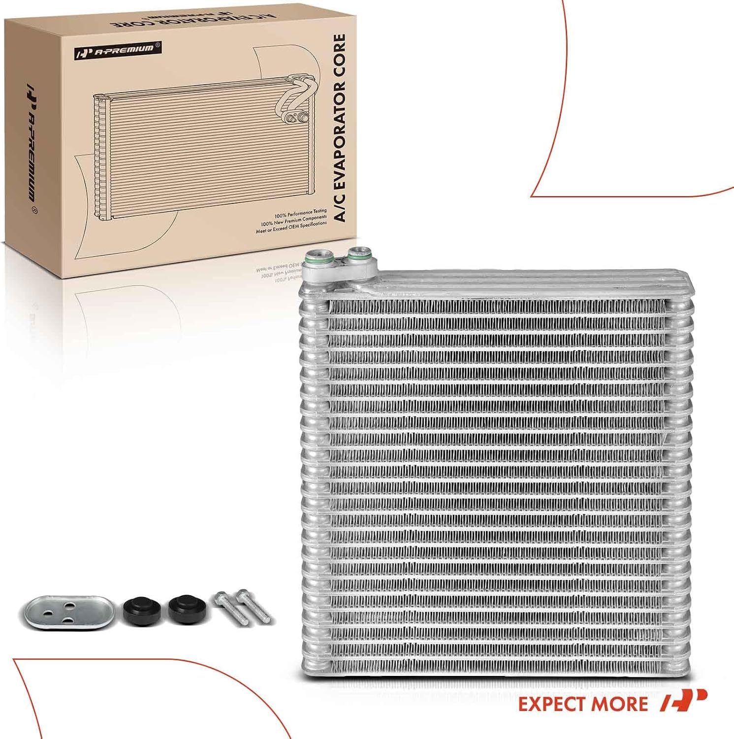 A-Premium Front AC Evaporator Core Compatible with Lexus RX300 1999-2003 3.0L, IS300 2001-2005 3.0L, GS300 1998-2005 3.0L, SC430 2002-2010 4.3L, GS400 1998-2000 4.0L, GS430 2001-2005 4.3L