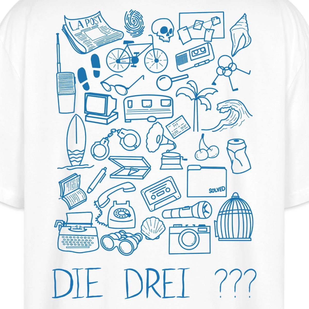 Die DREI Fragezeichen Vierte Detektivin Ermittler Oversize Unisex T-Shirt