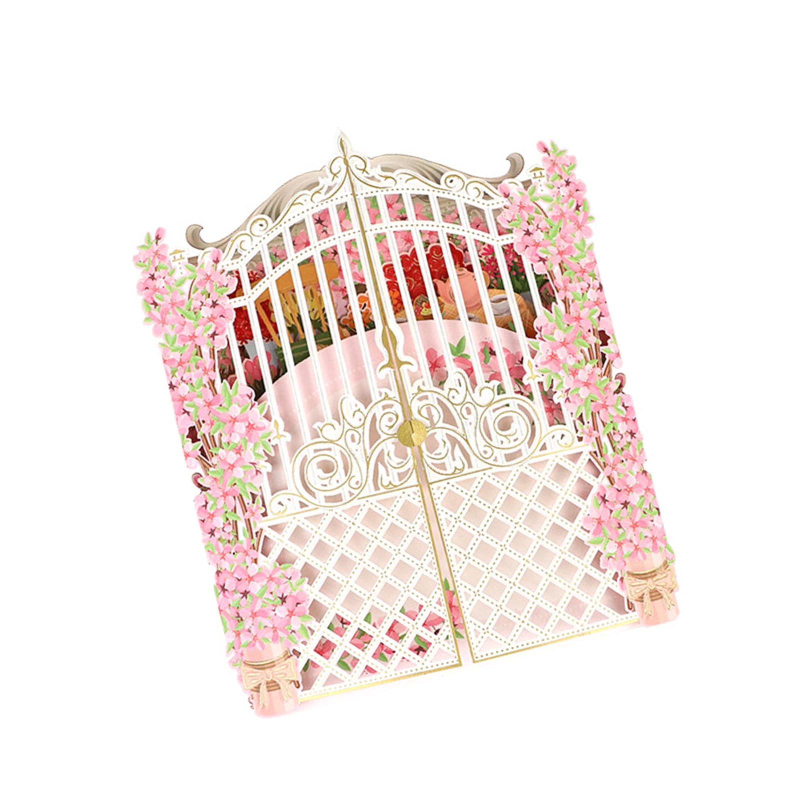 Hsyzygian Multicolor 3D Garden Paper Sculpture Greeting Card Thoughtful Birthday Wedding Anniversary Celebration And Home Decoration Home Deck Greeting Card
