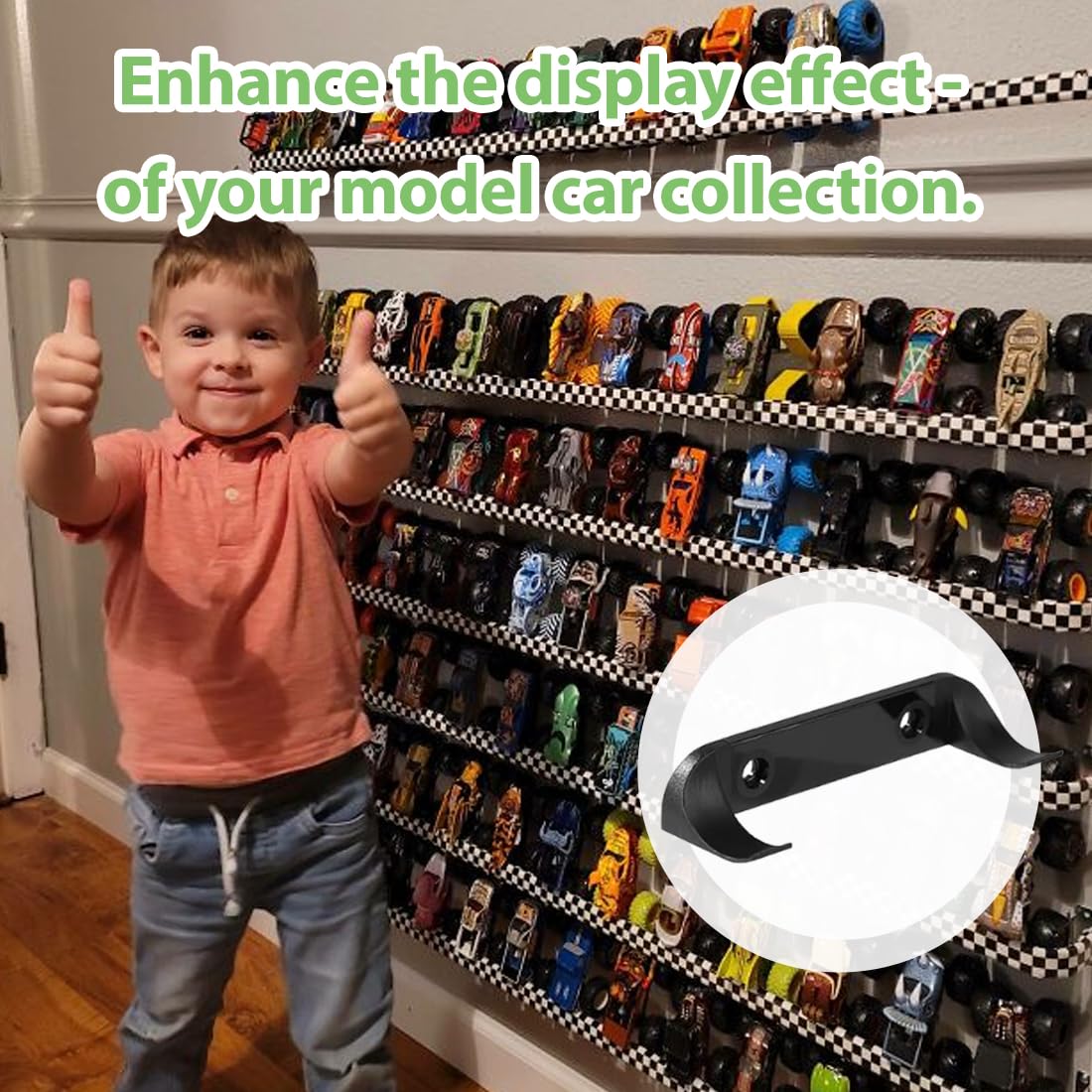 Supporto da parete per display verticale per auto da 12 pezzi