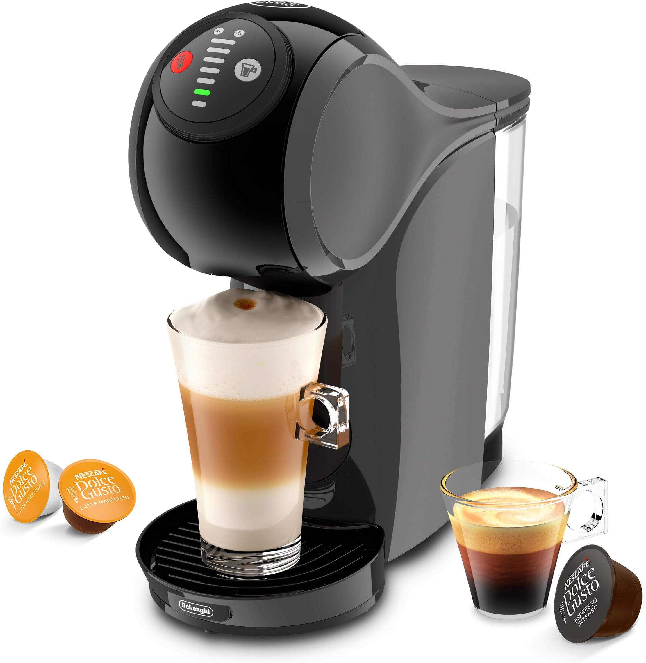 NESCAFÉ DOLCE GUSTO De'Longhi Genio S EDG226.A, Pod Coffee Machine, Compact Design, Adjustable Drink Size, 0.8L Removable Water Tank